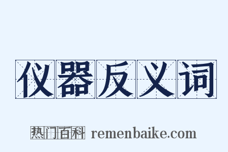 仪器反义词是什么意思的图片